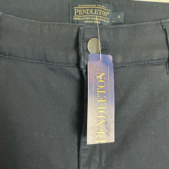 NWT Pendleton Navy Fitted Pants Size 8/M - Picture 3 of 5
